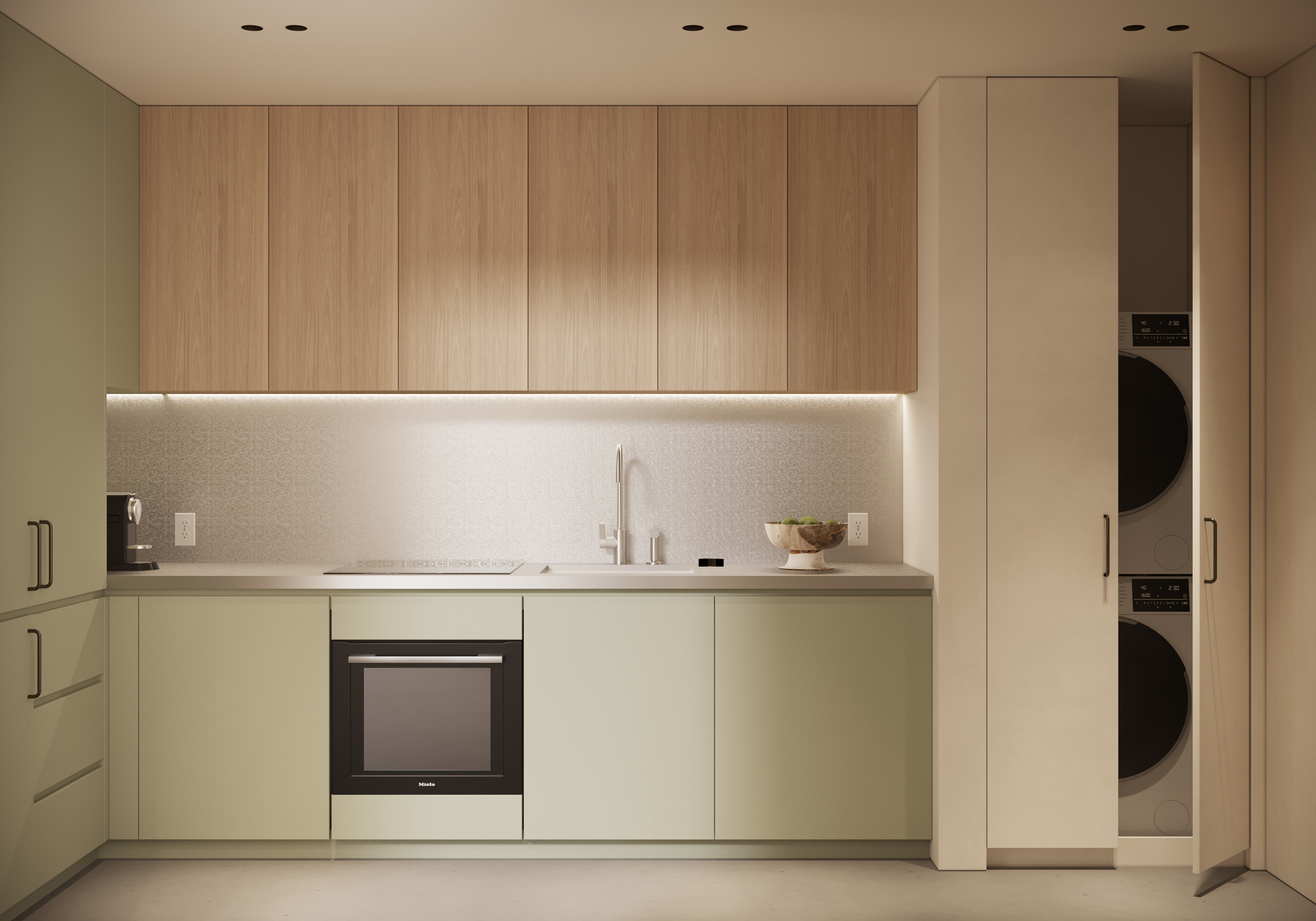 Kitchen and laundry